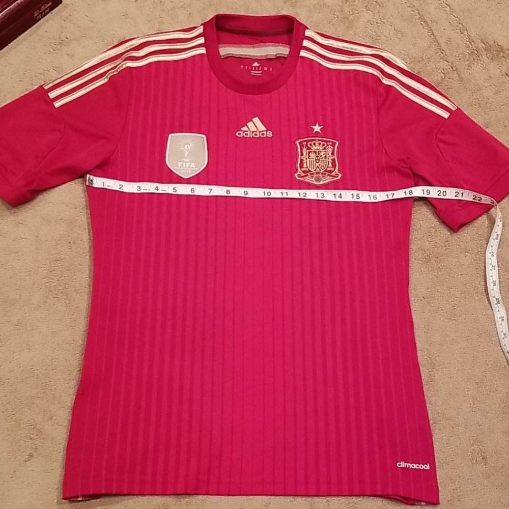 ADIDAS men's Spain home jersey, kit, climalite - Picture 4 of 6